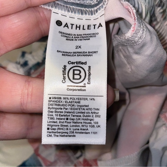 Athleta Savannah Bermuda Short Floral Print Size 2X - Picture 11 of 12